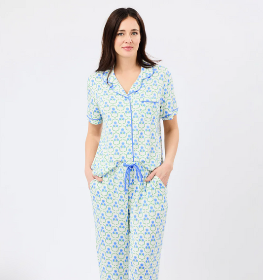 Mary Square Pajama Set - Sweetbriar Lattice