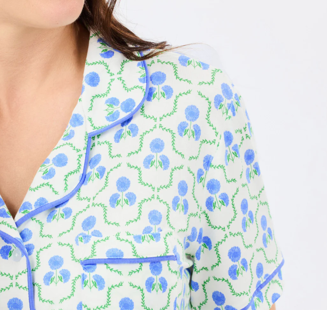 Mary Square Pajama Set - Sweetbriar Lattice